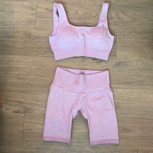 Light Pink Biker Set